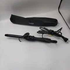 【TAKA57-59】◇ SARONIA サロニア ｢セラミック カール ヘアー アイロン ケース付き｣ ブラックジャンク品