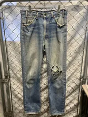 90s LEVI`S 505 USA製 jeans オレンジタブ ジーンズ ブルー系 W34×L32 リーバイス 