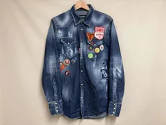 希少 ディースクエアード 大きいサイズ ワッペン デニムシャツ 50 Amazon.co.jp: (ディースクエアード) Dsquared2 デニムシャツ メンズ