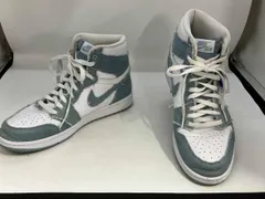 (鑑定済) NIKE ナイキ WMNS AIR JORDAN 1 RETRO HIGH OG スニーカー 285cm ホワイト&ライトブルー系デニム使い