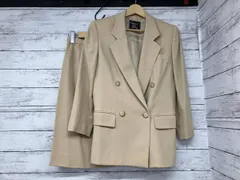 Burberrys／セットアップ／テーラードジャケット／ベージュ／サイズ7／レディース／シミ多数有り