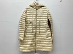 MONCLERモンクレール ダウンジャケット  BARBEL バーベル 510934931299 53048 ダウンコート フード付き サイズ3 アイボリー ベージュ 冬