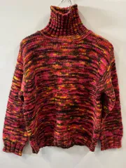 ピ249⚫︎UNITED COLORS OF BENETTON⚫︎ユナイテッドカラーズオブベネトン⚫︎ニット⚫︎セーター⚫︎ハイネック⚫︎sizeM⚫︎赤⚫︎イタリア製