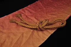 ▲和装品216 帯揚げ/帯締め 2点▲正絹/茶色/橙色系/着物