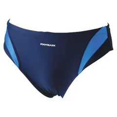 フットマーク FOOTMARK スイミング アクアライン 競泳 メンズ 男性 男子 キッズ ジュニア 子供 水着 水泳 競泳 プール スイム 伸縮性 学校 授業 体育 小学生 幼稚園 保育園 スクール  101531J1 10 ブルー(蛍光)