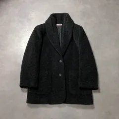 WH095●HIROKO BIS：ショールカラーウールコート ●9AT● チャコールグレー ヒロコビス ヒロココシノのサムネイル