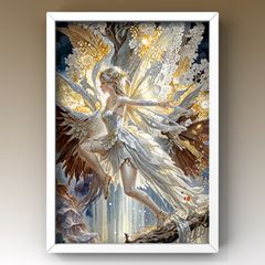 金翼聖天姫 開運絵画 アート 額縁なし 風水 スピリチュアル 御守り