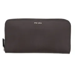 【値下げ】PRADA プラダ サフィアーノ ラウンドファスナー 長財布 2ML317 ユニセックス レザー ブラック 【中古】