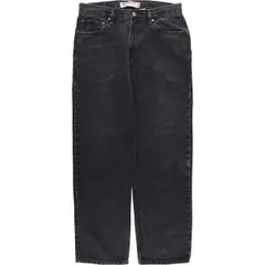 古着 00年代 リーバイス Levi's 550 RELAXED FIT ブラックデニム テーパードデニムパンツ メンズw34相当/eaa596940