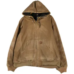 古着 カーハート Carhartt アクティブジャケット 中綿入り ダックフルジップパーカー メンズXXL相当/eaa600361