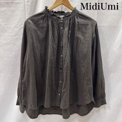 美品 MidiUmi コットン ペイズリー ワイド ギャザー ブラウス | Mercari