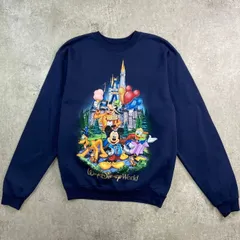 WALT DISNEY WORLD ディズニー ミッキーマウス キャラクタープリント スウェットシャツ メンズM相当 レディース 