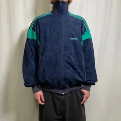 70～80年代 ポルトガル製 adidas アディダス VENTEX社製 ベロアジャージ トラックジャケット メンズL 