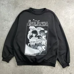 犬夜叉 INUYASHA いぬやしゃ キャラクタープリント スウェットシャツ メンズM相当