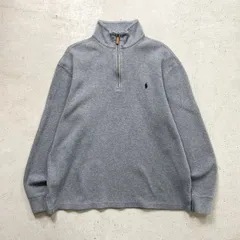 90年代 Polo by Ralph Lauren ポロバイラルフローレン ハーフジップスウェットシャツ メンズM 