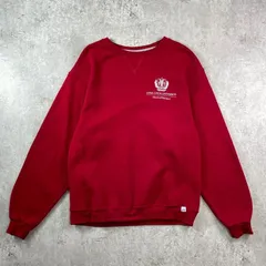00年代 RUSSELL ATHLETIC ラッセル ワンポイントロゴ カレッジプリント リバースタイプ スウェットシャツ メンズM 