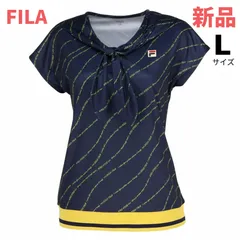 FILA  フィラ  テニス  ウェア  ゲームシャツ  Lサイズ  新品未使用  紺黄色
