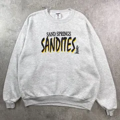 90年代 USA製 SAND SPRINGS SANDITES カレッジプリント スウェットシャツ メンズ2XL 