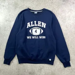 00年代 RUSSELL ATHLETIC ラッセル 3段 カレッジプリント リバースタイプ スウェットシャツ メンズM 