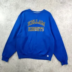 00年代 RUSSELL ATHLETIC ラッセル KELLAM KNIGHTS カレッジプリント リバースタイプ スウェットシャツ メンズL相当 