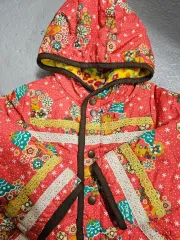 (日本) キッズ キルティング リバーシブル アウター 110 状態良し