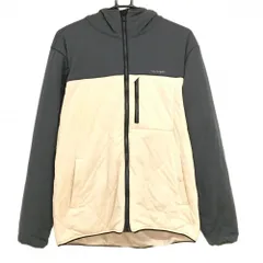 トラヴィスマシュー フード付き中綿ジャケット ベージュ×グレー バイカラー キルティング  メンズ L ゴルフウェア TravisMathew