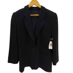 ジョルジオアルマーニ Giorgio Armani 90S イタリア製 黒タグ PURE NEW WOOL 1B テーラード ジャケット レディース EUR：44 