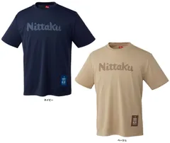 ニッタク Nittaku 卓球 NITTAKU ドット T シャツ  NX2015 02 ネイビー