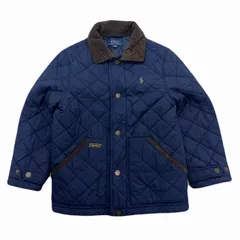 ポロ ラルフローレン キルティングジャケット キッズ 140 ネイビー 濃紺 防寒 アウター ジャンパー トラッド