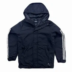 アディダス 中綿 ジャケット Mサイズ メンズ ブラック アウター 防寒 スポーツ 黒 シンプル 定番