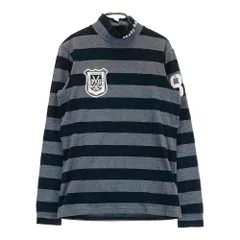 サイズ：4 PEARLY GATES パーリーゲイツ  ハイネック 長袖Tシャツ ボーダー柄 グレー系 [240101579436] ゴルフウェア メンズ ストスト