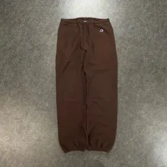 Champion REVERSE WEAVE 単色タグ 青単 チャンピオン リバースウィーブ ストームシェル スウェットパンツ 裏起毛 ロゴ刺繍 ブラウン 茶 メンズ C3-L204