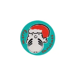 Merry Christmas サンタクロース レトロ 缶バッジ クリスマス ビンテージ 缶バッチ ピンバッジ ピンバッチ brooch-7377