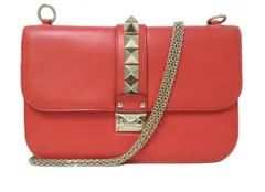 VALENTINO/ヴァレンティノガラヴァーニ　グラムロック レザーチェーンショルダーバック　2WAYバッグ　クラッチバッグ　ショルダーバッグ　【中古】