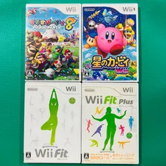 【４点セット】Wii マリオパーティ8 星のカービィ おまけ Wii fit Wii fit plus