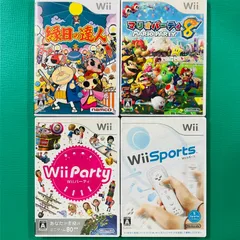 【4点セット】Wii 縁日の達人 マリオパーティ8 Wii party おまけWii sports