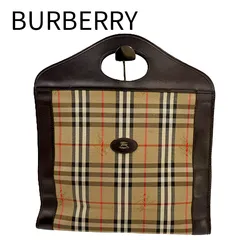 バーバリー BURBERRY ハンドバッグ ノバチェック チェック柄 トートバッグ