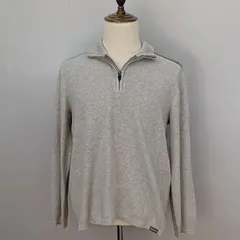 Eddie Bauer　MEN'S M サイズ　セーター　ハーフジップ　グレー　シンプル　エディーバウアー