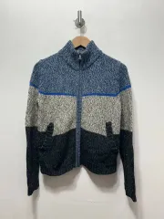 ポロ ラルフローレン 三色 ジップアップ ニット カーディガン S