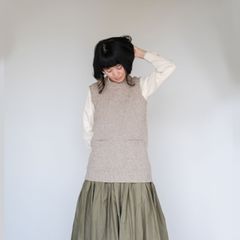 新品】ミナペルホネン× ヒトミシノヤマ ⚮̈﻿ wolf&flower ベレー帽