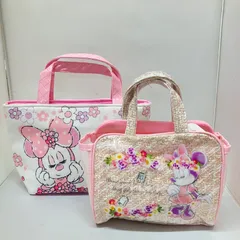 ディズニーストア  ミニーマウス バッグ 2点 スパバッグ ランチバッグ 新品 タグ付き