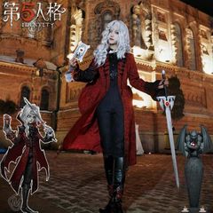 コスプレ衣装 血剣 監視者ヨゼフ 長袖ロングコート+パンツ+小物付き 高級フルセット ゲームキャラクター完全再現 二次元アニメ風 仮装 イベント用 撮影会 舞台衣装 推し活 メンズ 豪華コスチューム