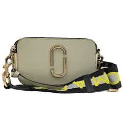 MARC JACOBS スナップショット ショルダーバッグ レザー グレー系