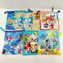 東京ディズニーリゾート ディズニーシー 巾着  10点 美品
