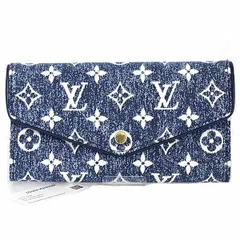 ルイ ヴィトン LOUIS VUITTON ポルトフォイユ・サラ 長財布 モノグラム・ジャガードデニム M81183 ブルー系 【中古】Sランク