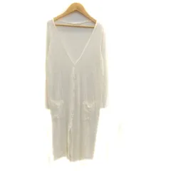 アーバンリサーチ URBAN RESEARCH ニットカーディガン Vネック ロング丈 F オフホワイト /HO43