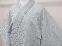 P41103　シルバーグレー　色無地　袷　ｋ