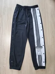 アディダス トラック スナップ ボタン ジャージ パンツ (S