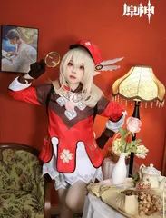 (げんしん) クレー 可莉 子供用 全套セット 可愛い耳付き衣装 コスプレ用 アニメ＆ゲームキャラクター衣装 萌え系コスチューム コスチューム cosplay 演出服 舞台装 クリスマス 学園祭 プレゼント 化祭 ハロウイーン パーティー 変装男女兼用