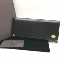 未使用品 Dunhill ダンヒル 長財布 2つ折り 財布 ウォレット 小銭入れ ブラック メンズ レザー ブランド プレゼント ギフト 箱付き k7086